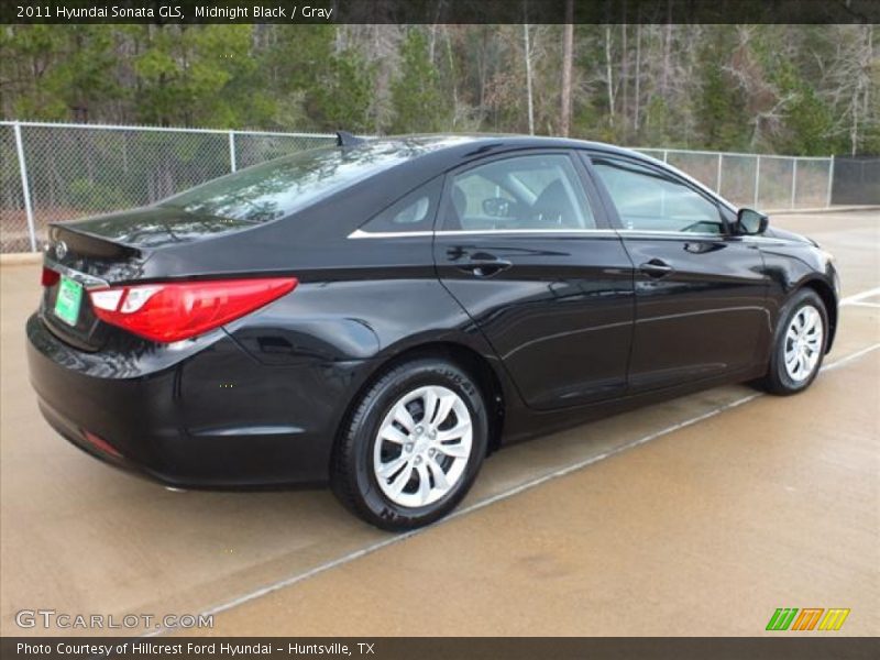 Midnight Black / Gray 2011 Hyundai Sonata GLS
