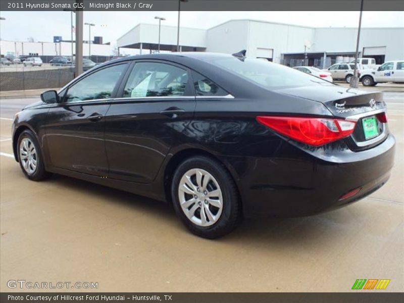 Midnight Black / Gray 2011 Hyundai Sonata GLS