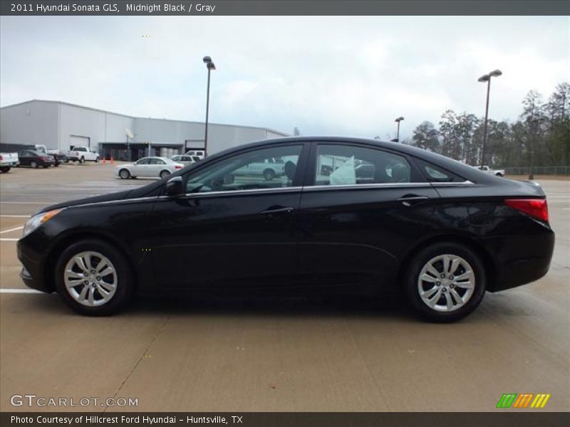 Midnight Black / Gray 2011 Hyundai Sonata GLS