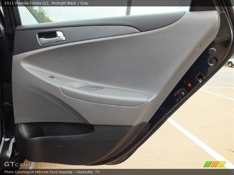 Midnight Black / Gray 2011 Hyundai Sonata GLS