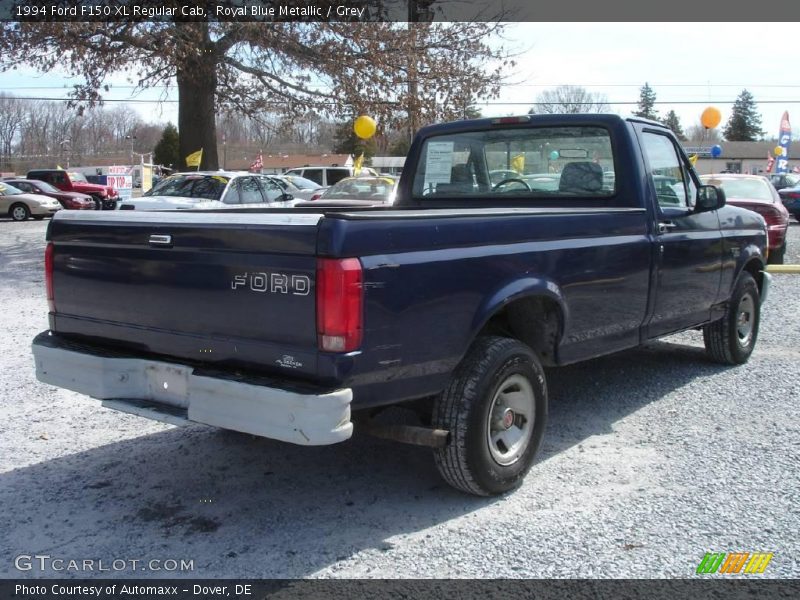 Royal Blue Metallic / Grey 1994 Ford F150 XL Regular Cab