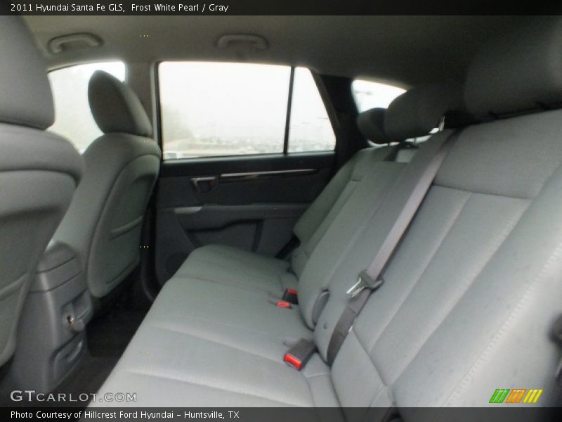 Frost White Pearl / Gray 2011 Hyundai Santa Fe GLS