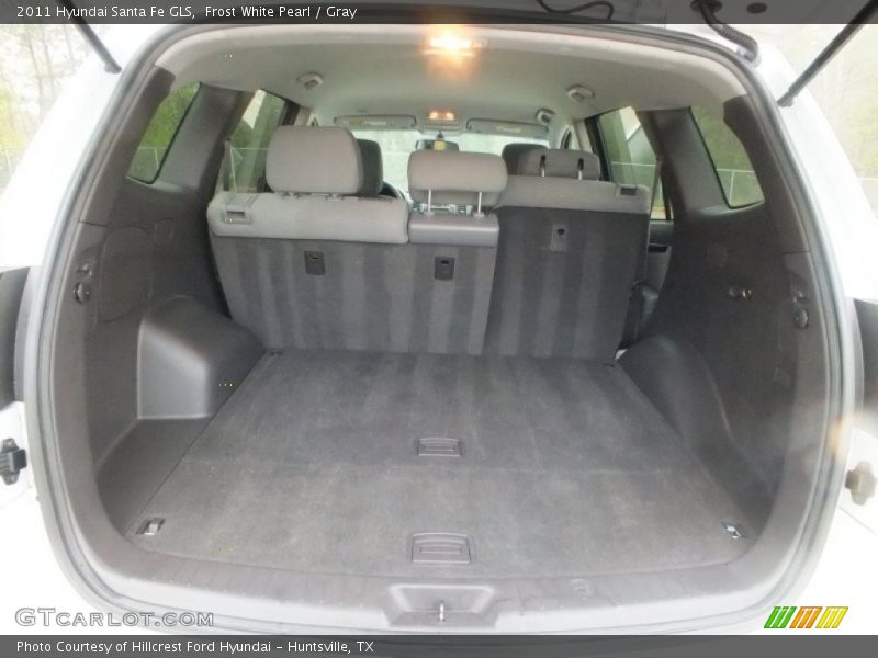 Frost White Pearl / Gray 2011 Hyundai Santa Fe GLS