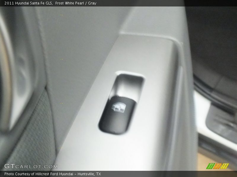 Frost White Pearl / Gray 2011 Hyundai Santa Fe GLS
