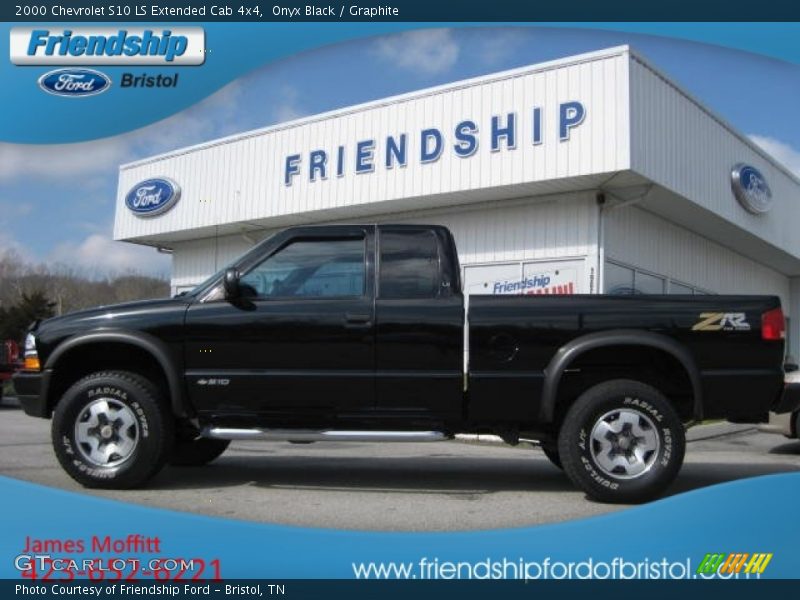Onyx Black / Graphite 2000 Chevrolet S10 LS Extended Cab 4x4