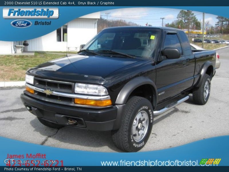 Onyx Black / Graphite 2000 Chevrolet S10 LS Extended Cab 4x4