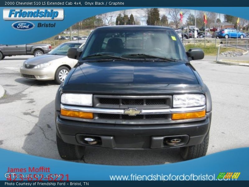 Onyx Black / Graphite 2000 Chevrolet S10 LS Extended Cab 4x4