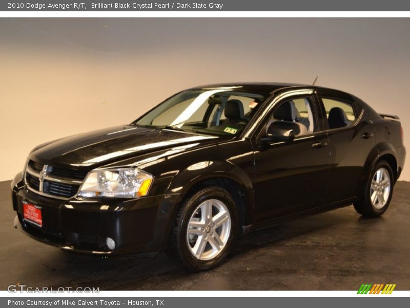Brilliant Black Crystal Pearl / Dark Slate Gray 2010 Dodge Avenger R/T