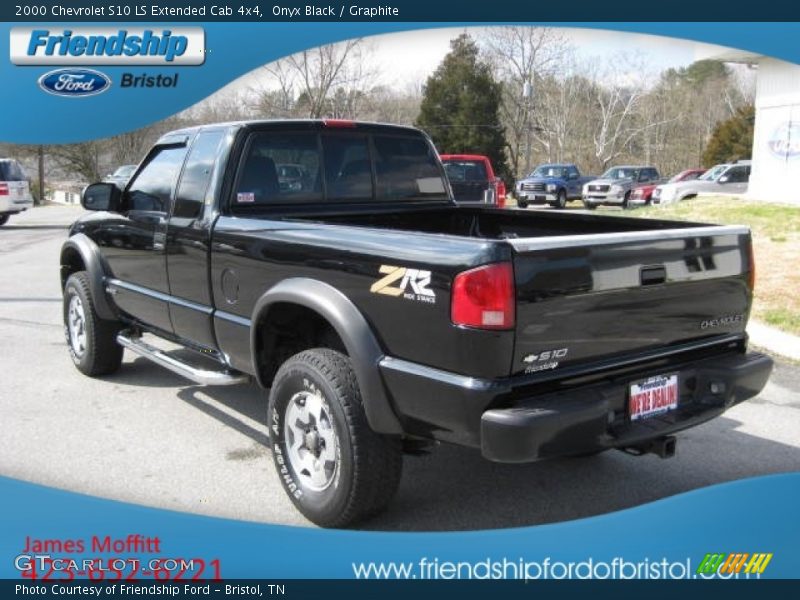 Onyx Black / Graphite 2000 Chevrolet S10 LS Extended Cab 4x4