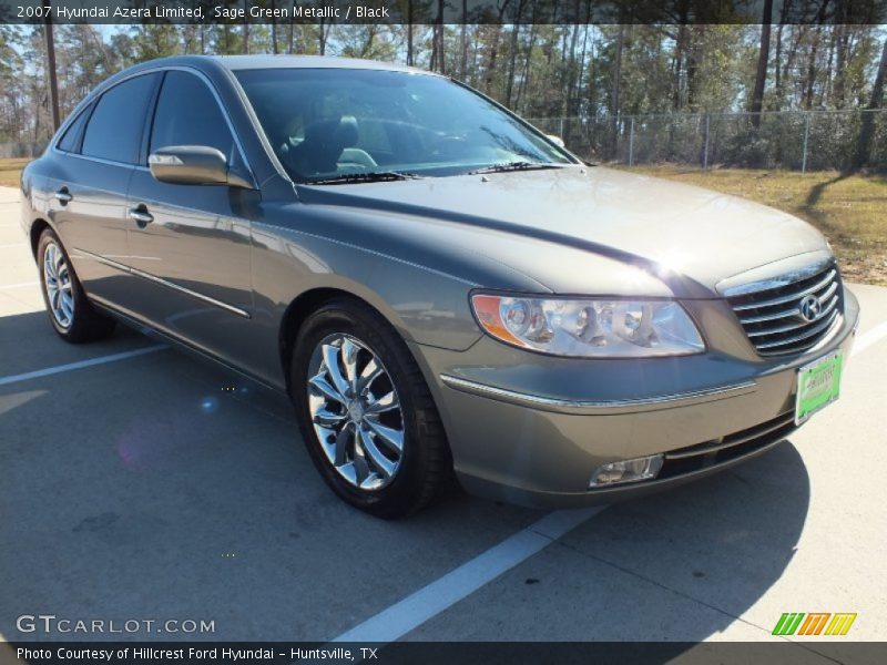 Sage Green Metallic / Black 2007 Hyundai Azera Limited