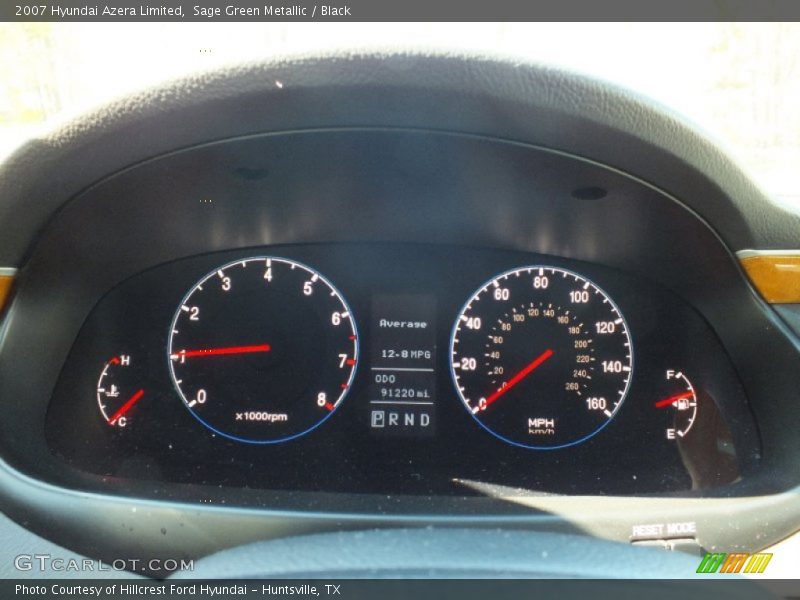  2007 Azera Limited Limited Gauges