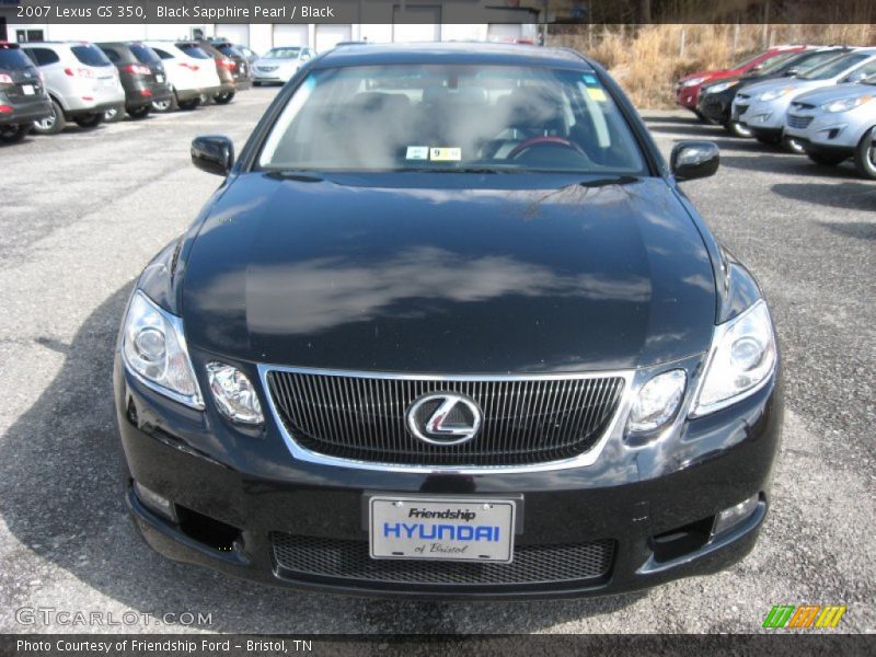 Black Sapphire Pearl / Black 2007 Lexus GS 350