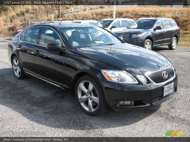 Black Sapphire Pearl / Black 2007 Lexus GS 350