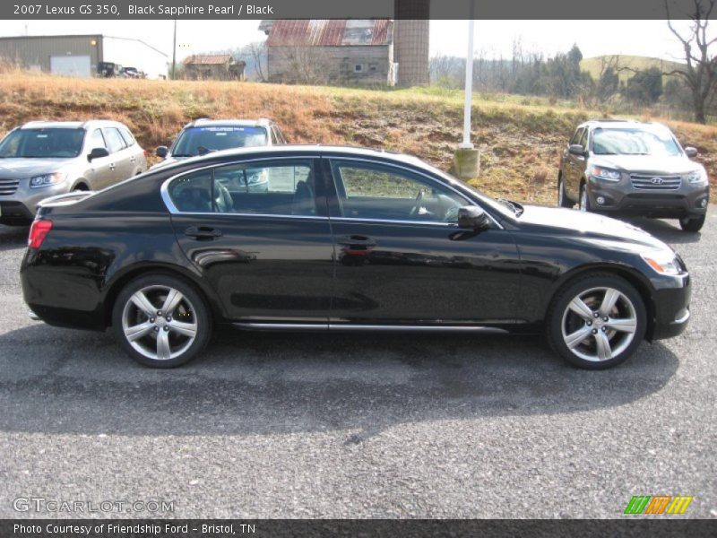 Black Sapphire Pearl / Black 2007 Lexus GS 350
