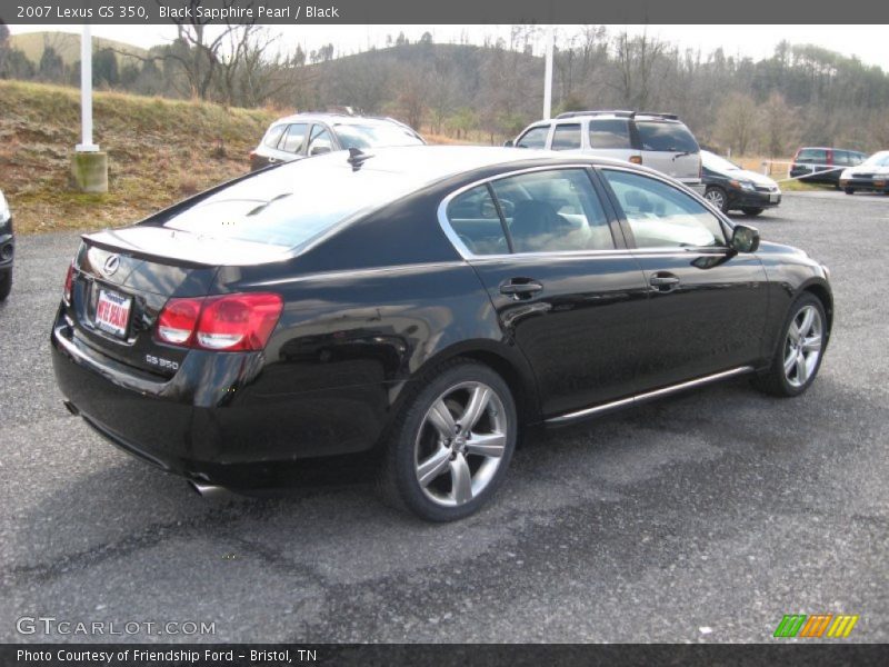 Black Sapphire Pearl / Black 2007 Lexus GS 350