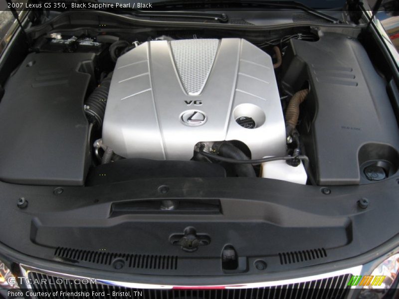 Black Sapphire Pearl / Black 2007 Lexus GS 350