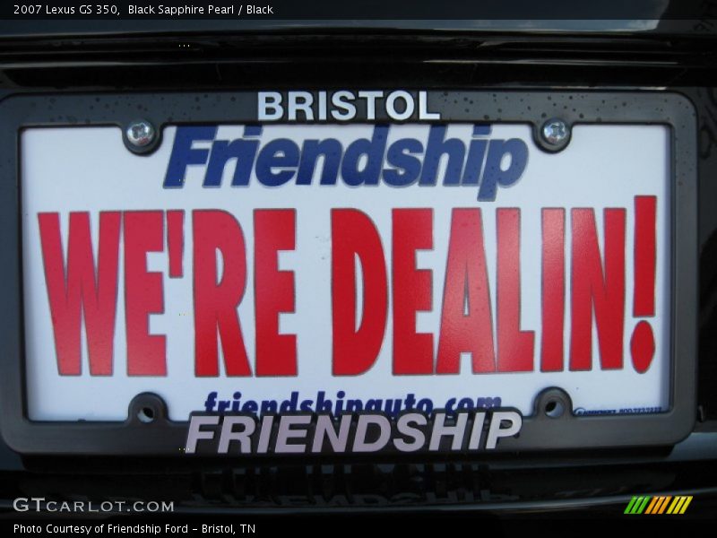 Black Sapphire Pearl / Black 2007 Lexus GS 350