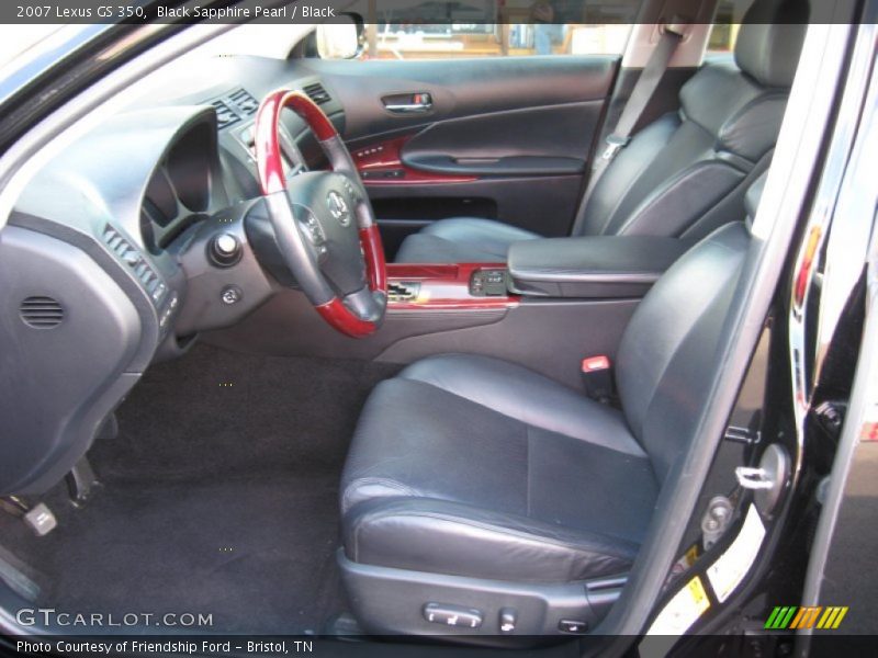 Black Sapphire Pearl / Black 2007 Lexus GS 350
