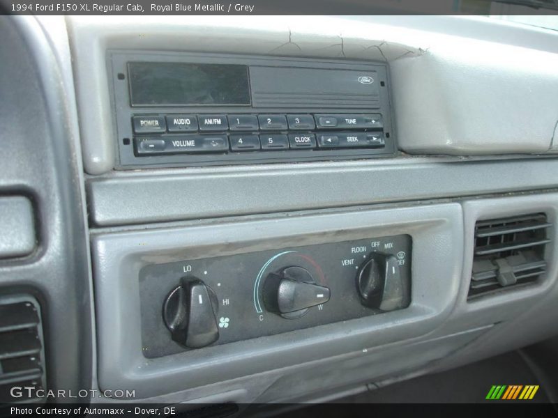 Royal Blue Metallic / Grey 1994 Ford F150 XL Regular Cab