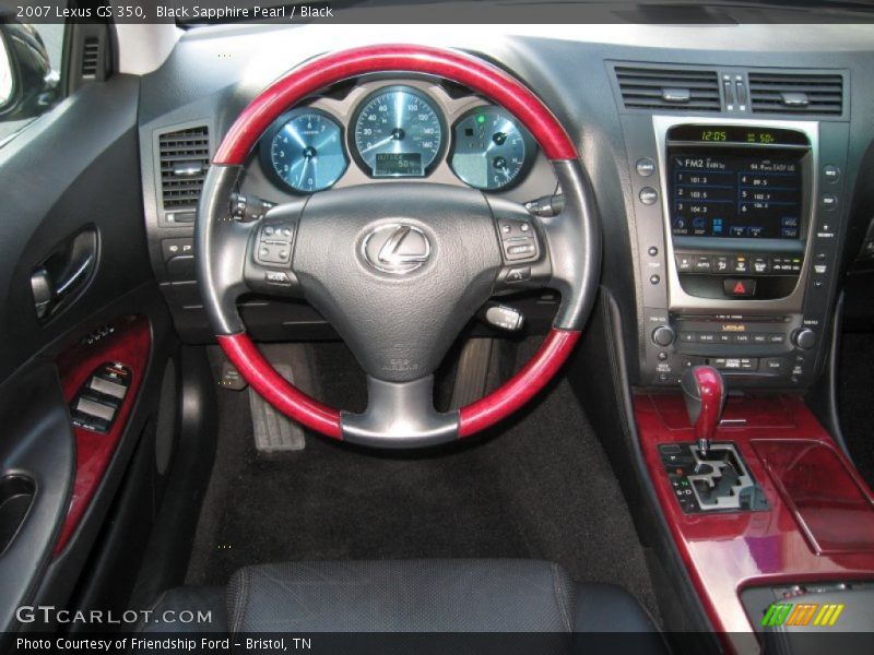 Black Sapphire Pearl / Black 2007 Lexus GS 350