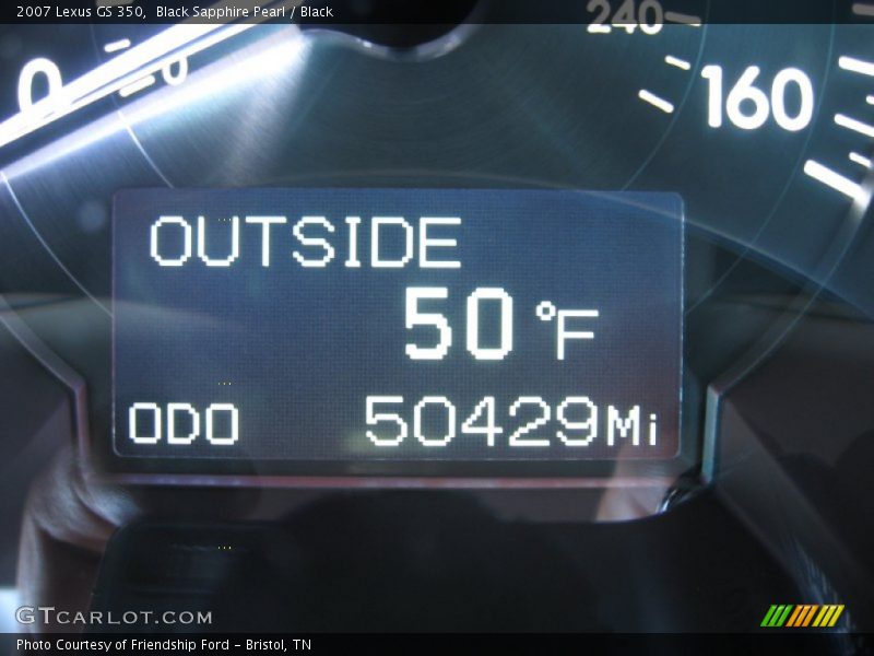 Black Sapphire Pearl / Black 2007 Lexus GS 350