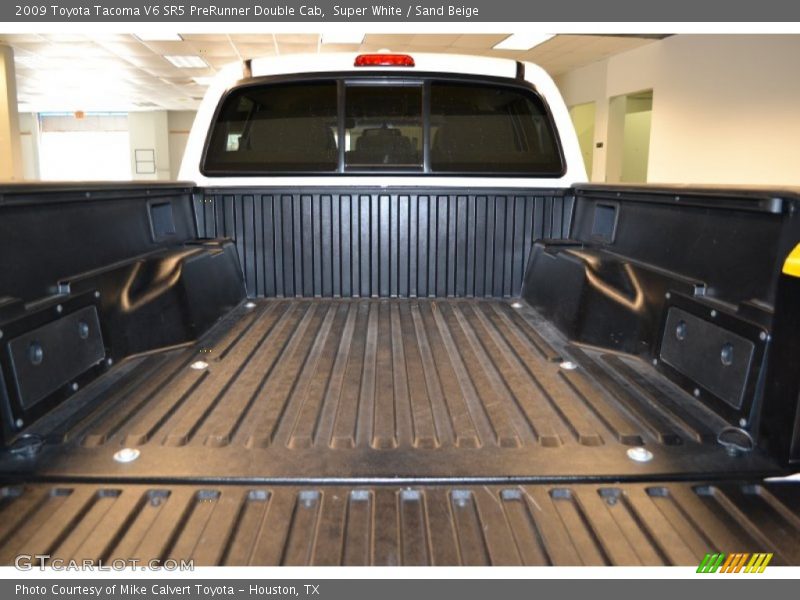 Super White / Sand Beige 2009 Toyota Tacoma V6 SR5 PreRunner Double Cab