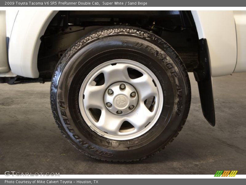 Super White / Sand Beige 2009 Toyota Tacoma V6 SR5 PreRunner Double Cab