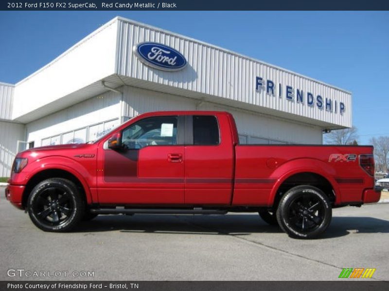 Red Candy Metallic / Black 2012 Ford F150 FX2 SuperCab