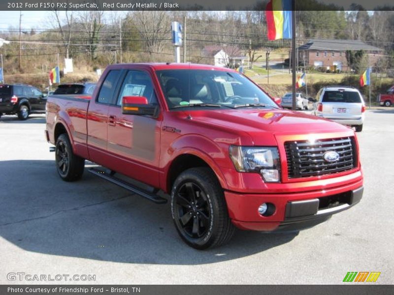 Red Candy Metallic / Black 2012 Ford F150 FX2 SuperCab