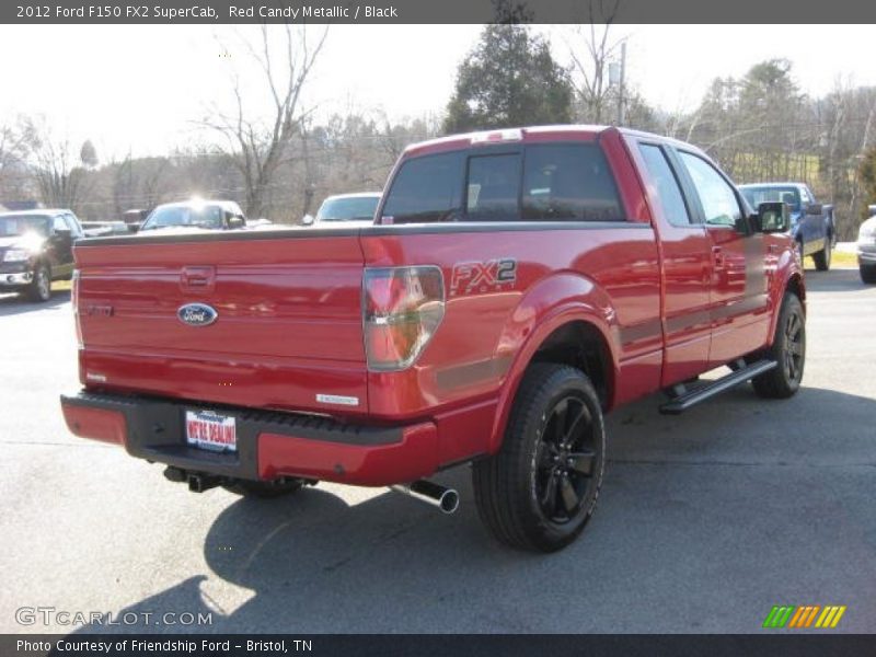 Red Candy Metallic / Black 2012 Ford F150 FX2 SuperCab