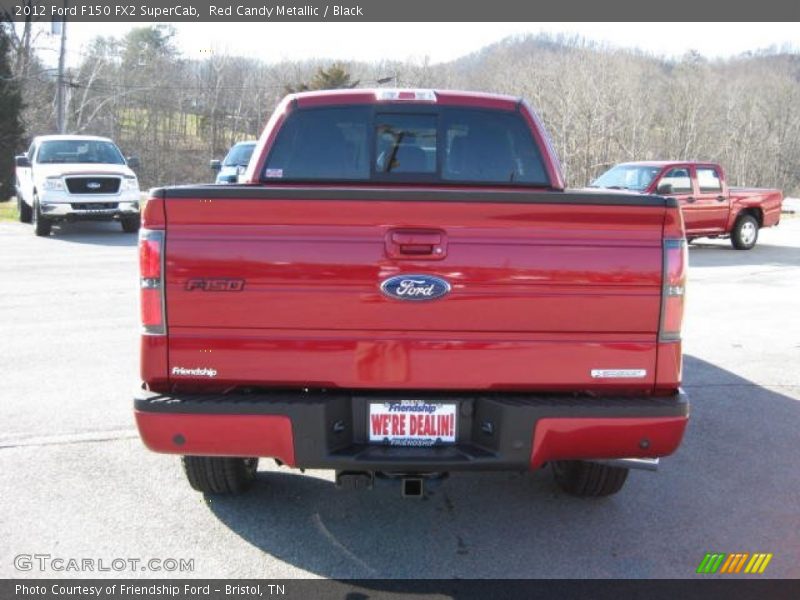 Red Candy Metallic / Black 2012 Ford F150 FX2 SuperCab