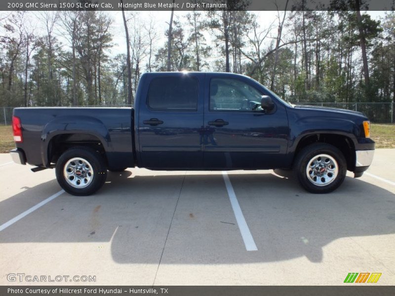 Midnight Blue Metallic / Dark Titanium 2009 GMC Sierra 1500 SL Crew Cab