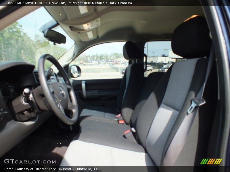 Midnight Blue Metallic / Dark Titanium 2009 GMC Sierra 1500 SL Crew Cab
