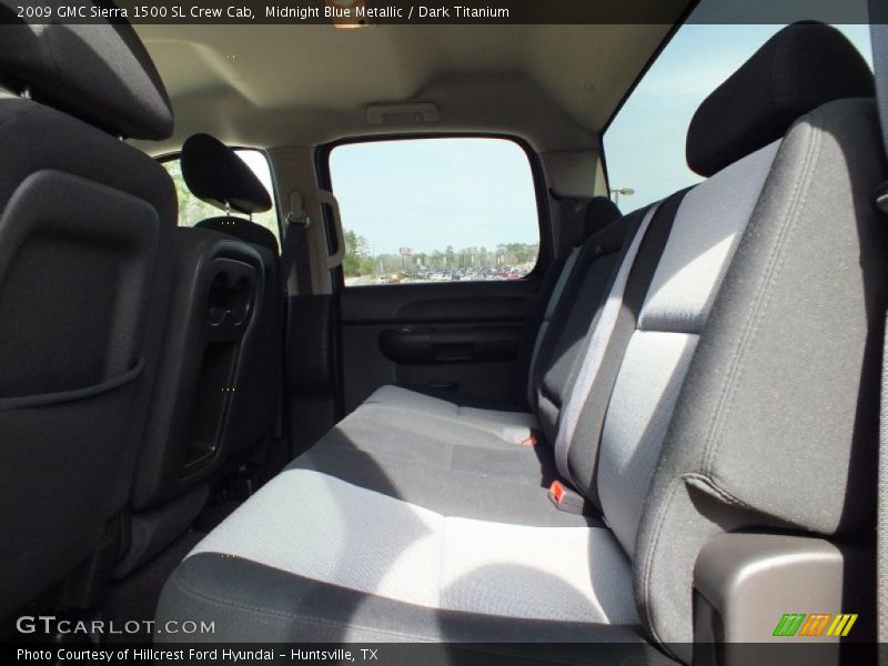 Midnight Blue Metallic / Dark Titanium 2009 GMC Sierra 1500 SL Crew Cab