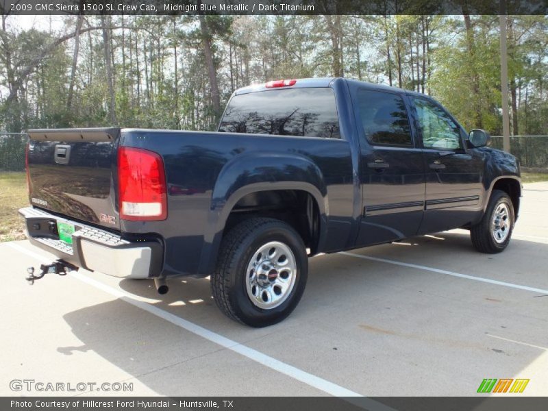 Midnight Blue Metallic / Dark Titanium 2009 GMC Sierra 1500 SL Crew Cab