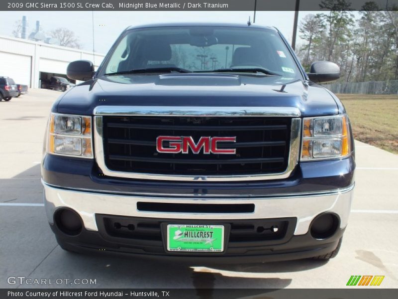 Midnight Blue Metallic / Dark Titanium 2009 GMC Sierra 1500 SL Crew Cab