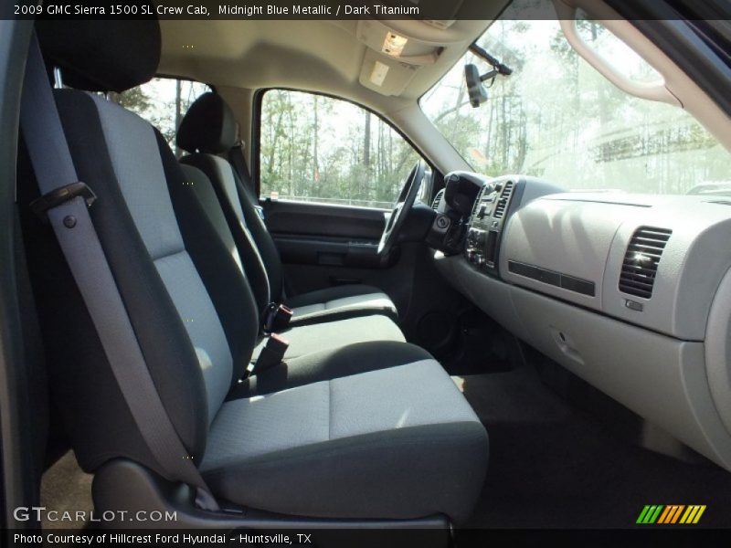 Midnight Blue Metallic / Dark Titanium 2009 GMC Sierra 1500 SL Crew Cab