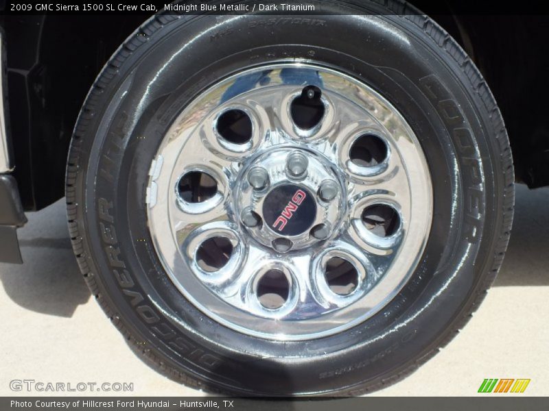 Midnight Blue Metallic / Dark Titanium 2009 GMC Sierra 1500 SL Crew Cab