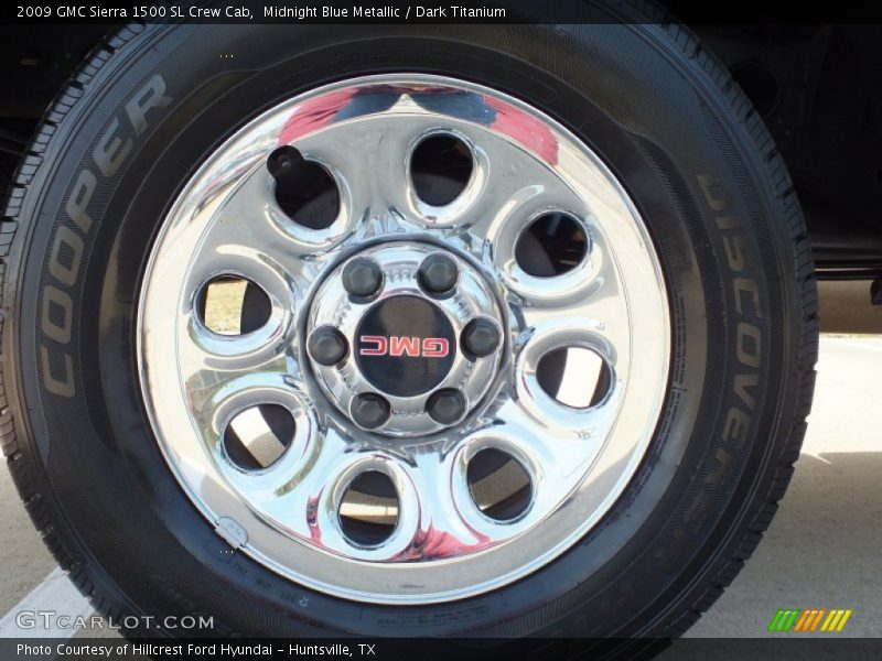 Midnight Blue Metallic / Dark Titanium 2009 GMC Sierra 1500 SL Crew Cab