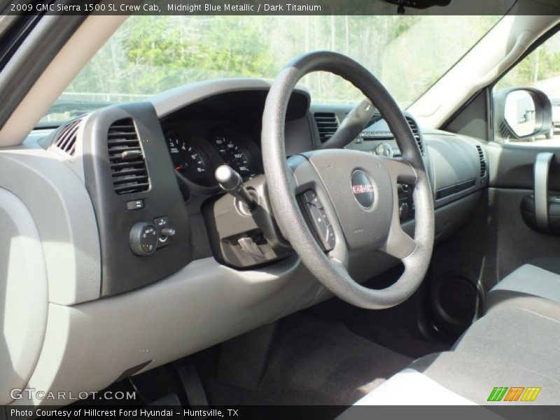 Midnight Blue Metallic / Dark Titanium 2009 GMC Sierra 1500 SL Crew Cab