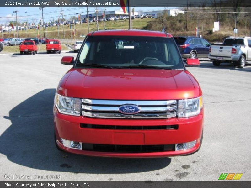 Red Candy Metallic / Charcoal Black 2012 Ford Flex SEL AWD