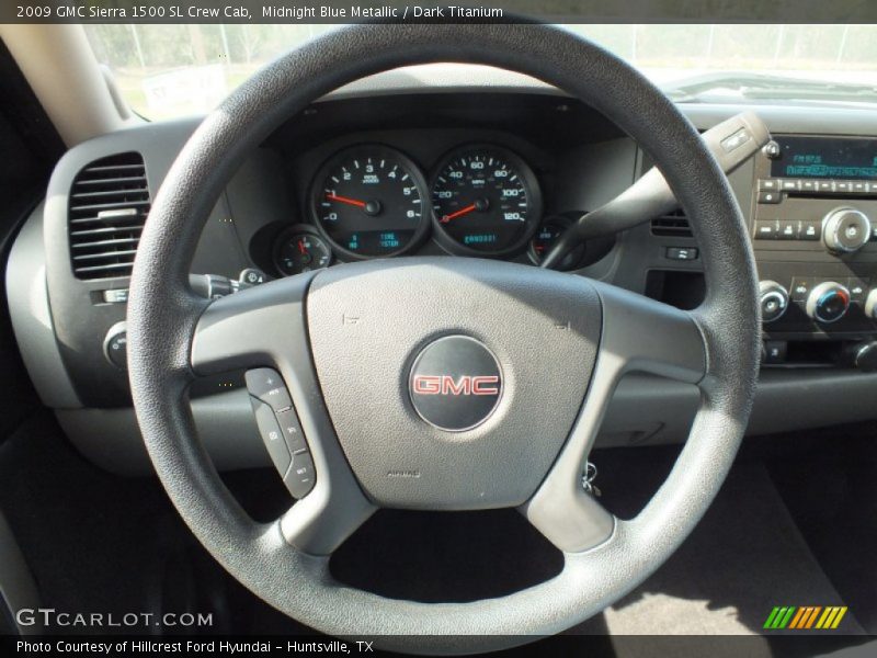 Midnight Blue Metallic / Dark Titanium 2009 GMC Sierra 1500 SL Crew Cab