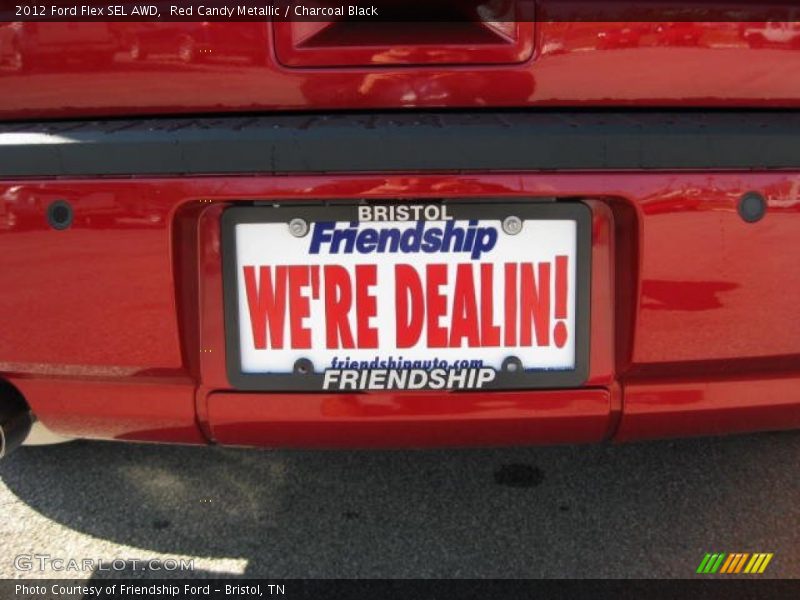 Red Candy Metallic / Charcoal Black 2012 Ford Flex SEL AWD