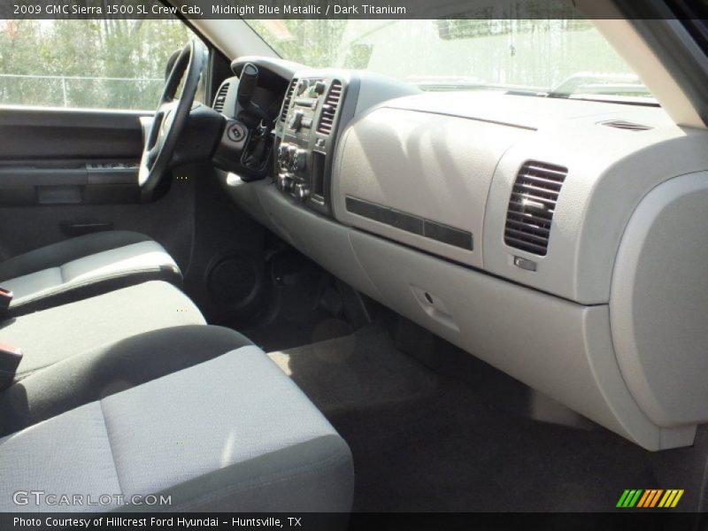 Midnight Blue Metallic / Dark Titanium 2009 GMC Sierra 1500 SL Crew Cab