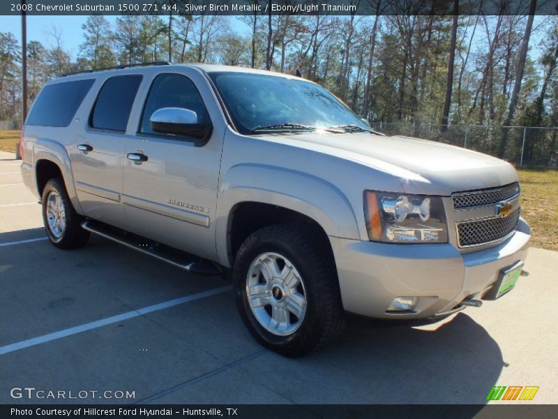 Silver Birch Metallic / Ebony/Light Titanium 2008 Chevrolet Suburban 1500 Z71 4x4