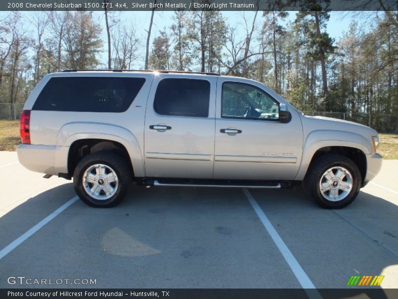 Silver Birch Metallic / Ebony/Light Titanium 2008 Chevrolet Suburban 1500 Z71 4x4