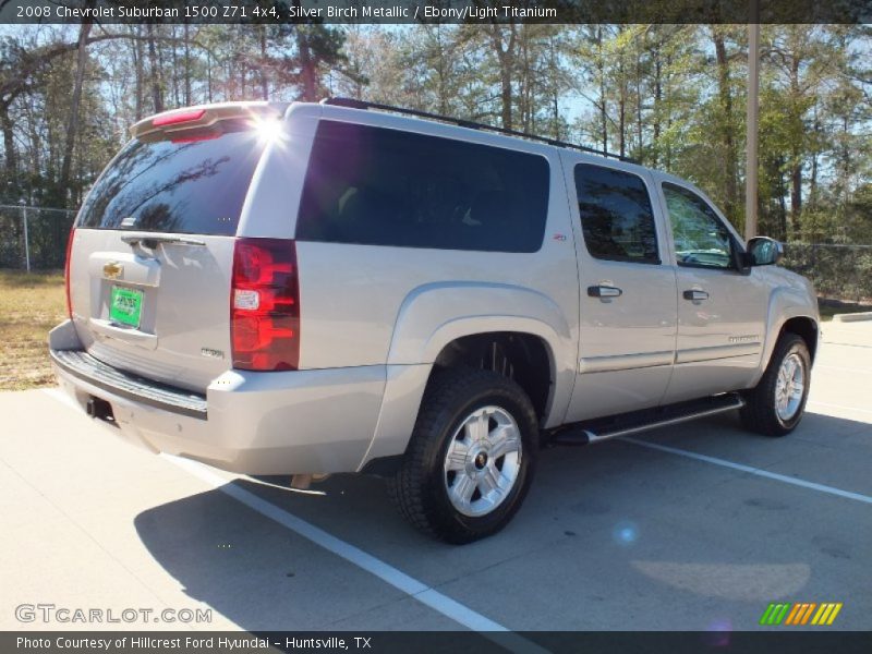 Silver Birch Metallic / Ebony/Light Titanium 2008 Chevrolet Suburban 1500 Z71 4x4