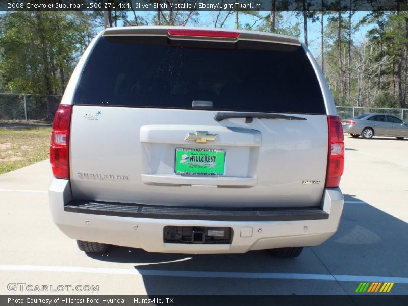 Silver Birch Metallic / Ebony/Light Titanium 2008 Chevrolet Suburban 1500 Z71 4x4