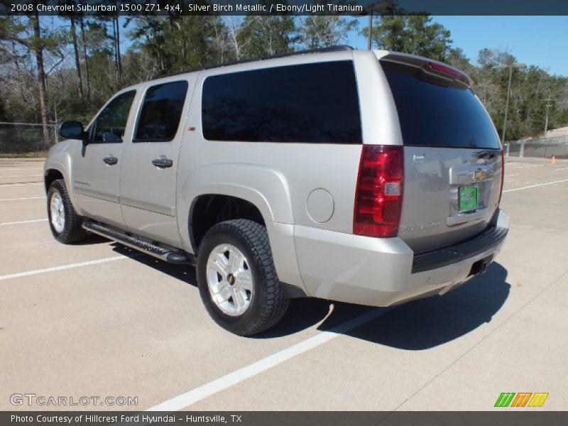 Silver Birch Metallic / Ebony/Light Titanium 2008 Chevrolet Suburban 1500 Z71 4x4