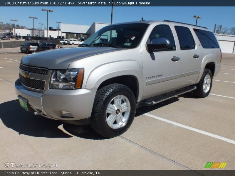 Silver Birch Metallic / Ebony/Light Titanium 2008 Chevrolet Suburban 1500 Z71 4x4
